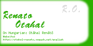 renato otahal business card